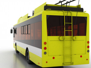 trolleybus bogdan t70117 3D-Modell