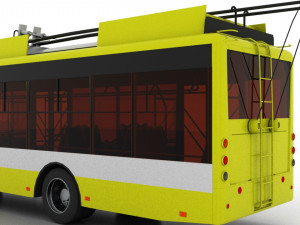 trolleybus bogdan t70117 3D-Modell