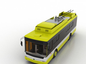 trolleybus bogdan t70117 3D-Modell