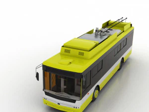 trolleybus bogdan t70117 3D Model