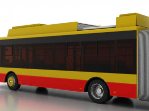 trolleybus bogdan t90117 3D Model