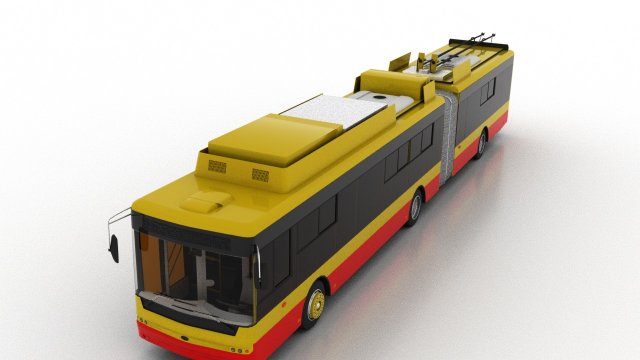trolleybus bogdan t90117 3D Model in Bus 3DExport