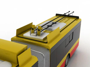 trolleybus bogdan t90117 3D Model