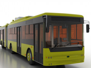 trolleybus bogdan t90110 3Dモデル