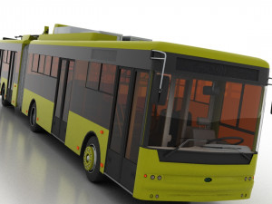 trolleybus bogdan t90110 Modèle 3D
