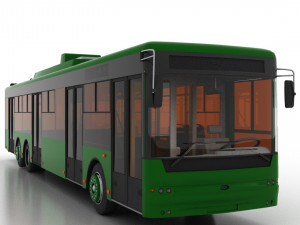 trolleybus bogdan t80110 3Dモデル