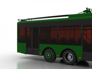 trolleybus bogdan t80110 3D Model