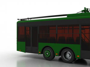 trolleybus bogdan t80110 3D Model