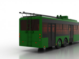 trolleybus bogdan t80110 3D Model