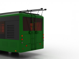 trolleybus bogdan t80110 3D Model