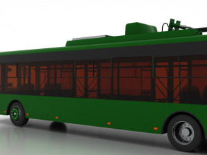 trolleybus bogdan t80110 3D Model