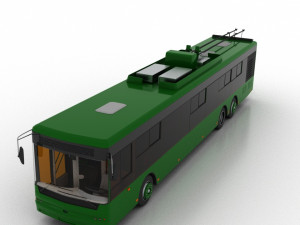 trolleybus bogdan t80110 3D Model
