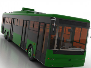 trolleybus bogdan t80110 3D Model