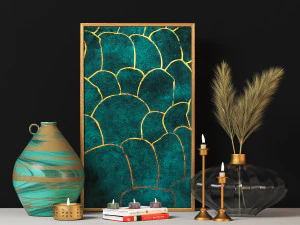 장식 세트 3D 모델