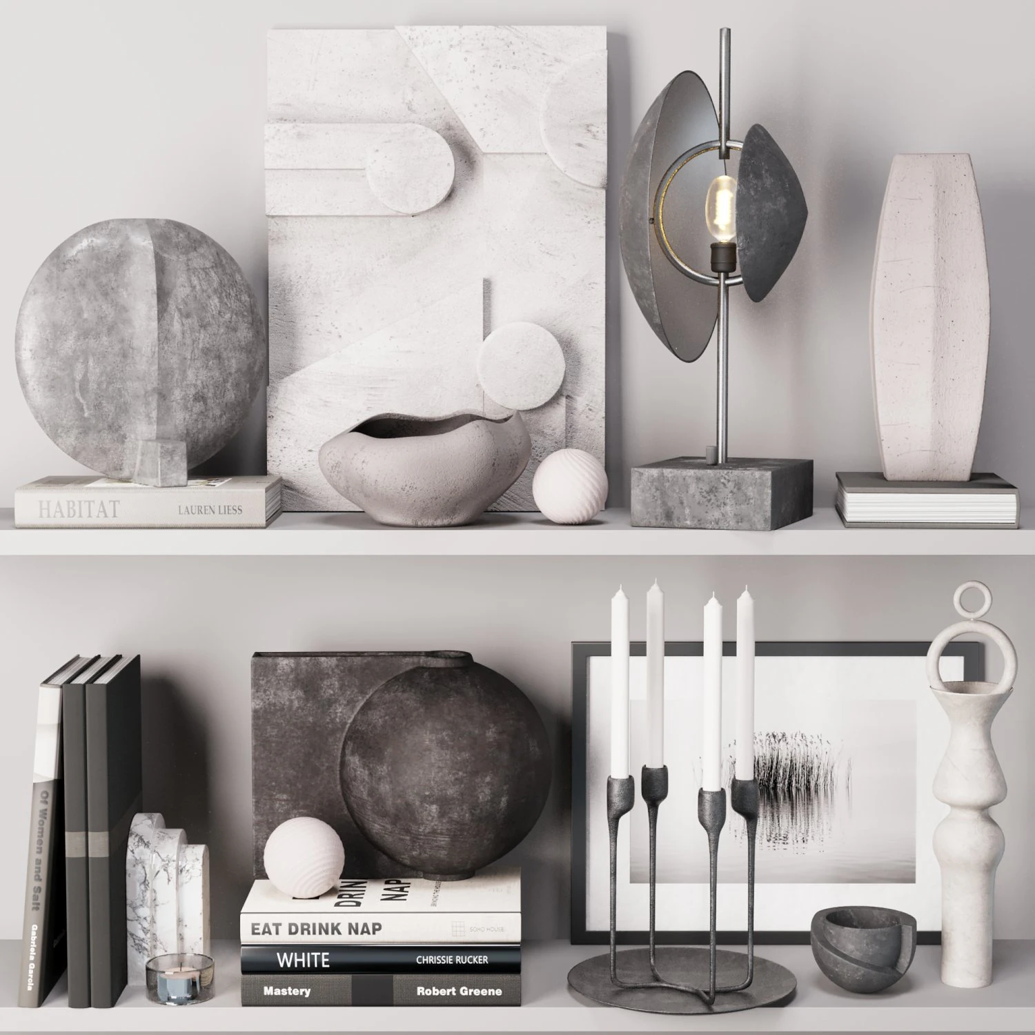 Decorative set 5 3D Model .c4d .max .obj .3ds .fbx .stl .blend 