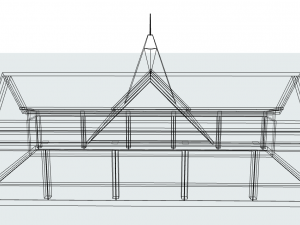 the building is low-poly Modelo 3D