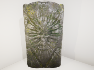 skull tombstone 3D Model