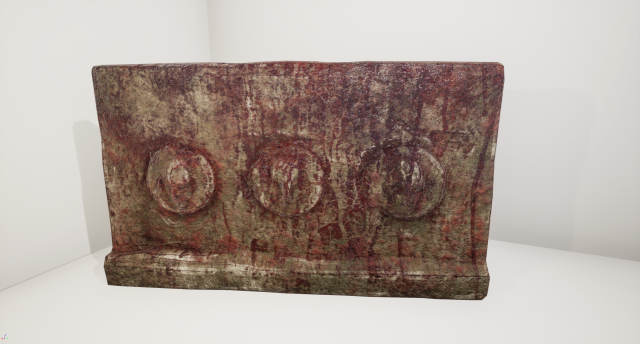 ancient wall 3D Model .c4d .max .obj .3ds .fbx .stl .blend 