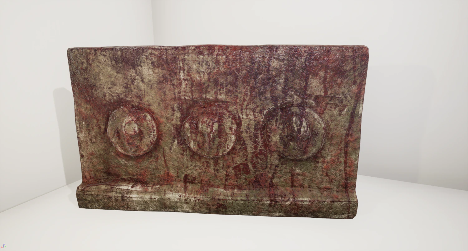 ancient wall 3D Model .c4d .max .obj .3ds .fbx .stl .blend 