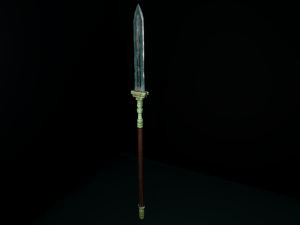 fantasy spear Model 3D