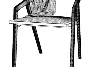 single chair 3D मॉडल