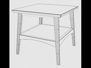 end table Model 3D