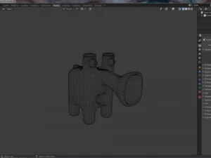 cute purple elephant 3D Model