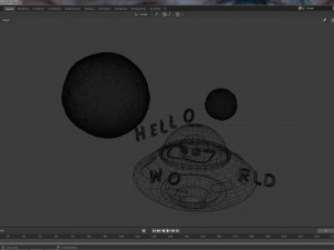 ufo with a cute alien Modelo 3D
