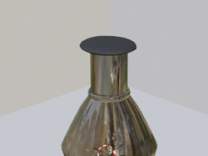 flask 3D Model