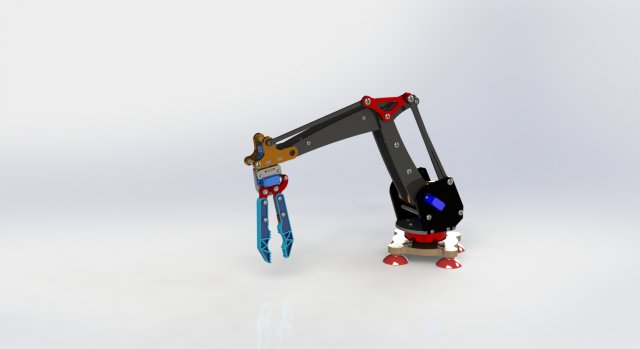 robotic arm Modelo 3D .c4d .max .obj .3ds .fbx .stl .blend 