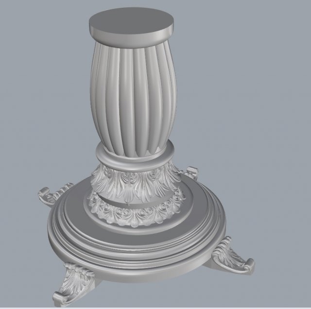 table leg 3D-Modell .c4d .max .obj .3ds .fbx .stl .blend 