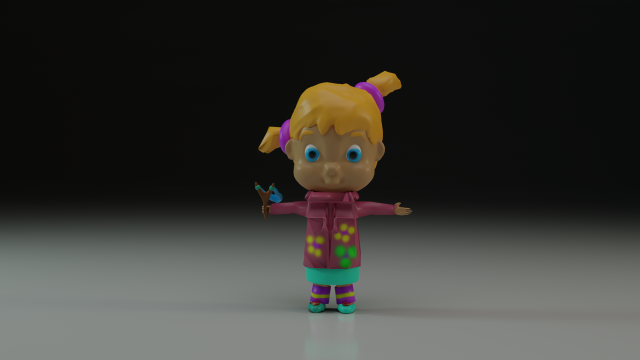 babygirl Model 3D .c4d .max .obj .3ds .fbx .stl .blend 