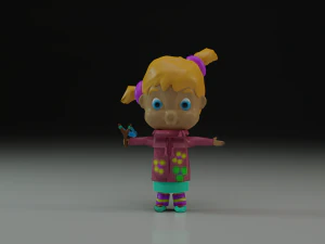 बच्ची 3D मॉडल