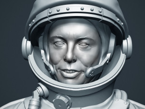 elon musk 3D Baskı Modeli