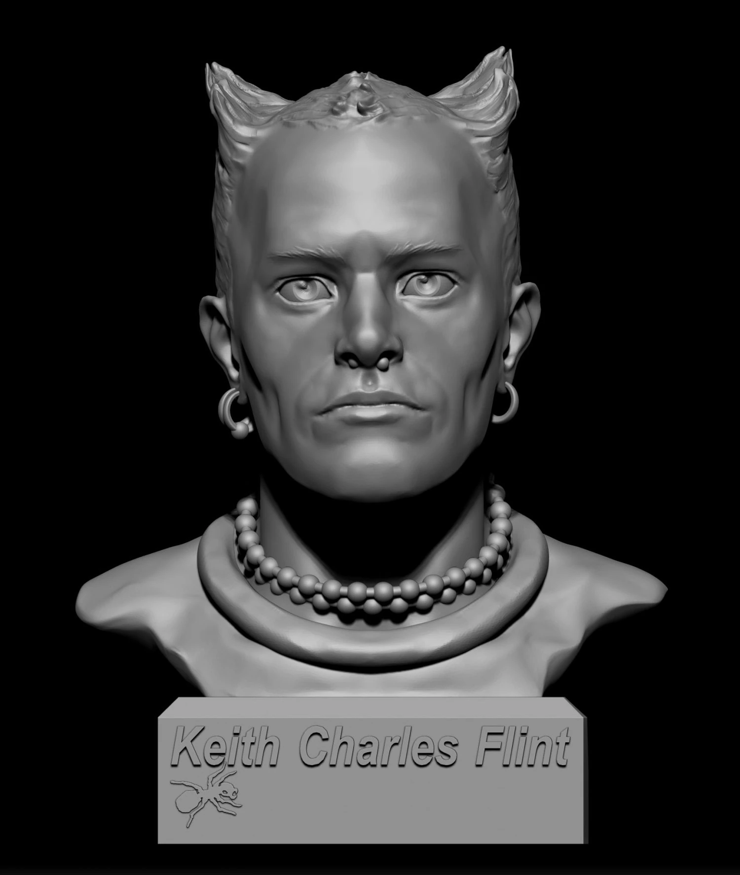keith flint 3D Print Model .c4d .max .obj .3ds .fbx .stl .blend 