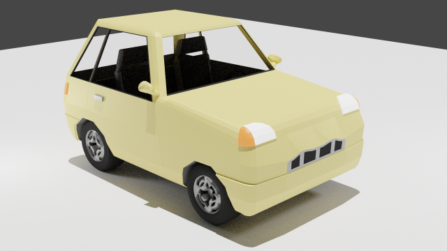 lowpolehatchback Modello 3D .c4d .max .obj .3ds .fbx .stl .blend 