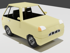 lowpolehatchback 3D 模型