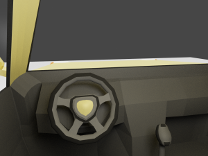 lowpolehatchback Modello 3D