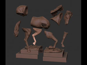 horse sculpture 3D Print Model