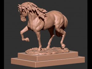 horse sculpture 3D Print Model