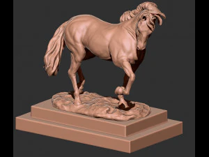 horse sculpture 3D Print Model