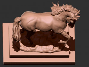horse sculpture 3D Print Model