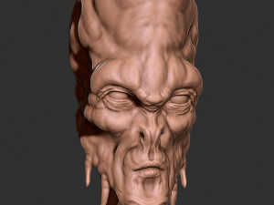 alien pen holder Model Cetak 3D