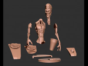 alien pen holder 3D Print Model