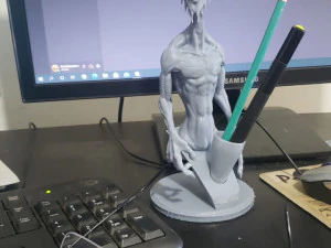 alien pen holder 3D Print Model