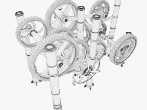 3d gear mechanism 3D Model