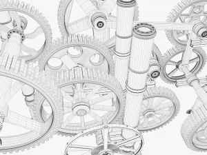 3d gear mechanism 3D Model