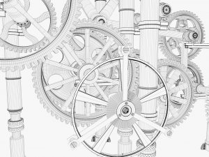 3d gear mechanism 3D-Modell