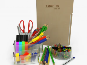 material de escritório Modelo 3D