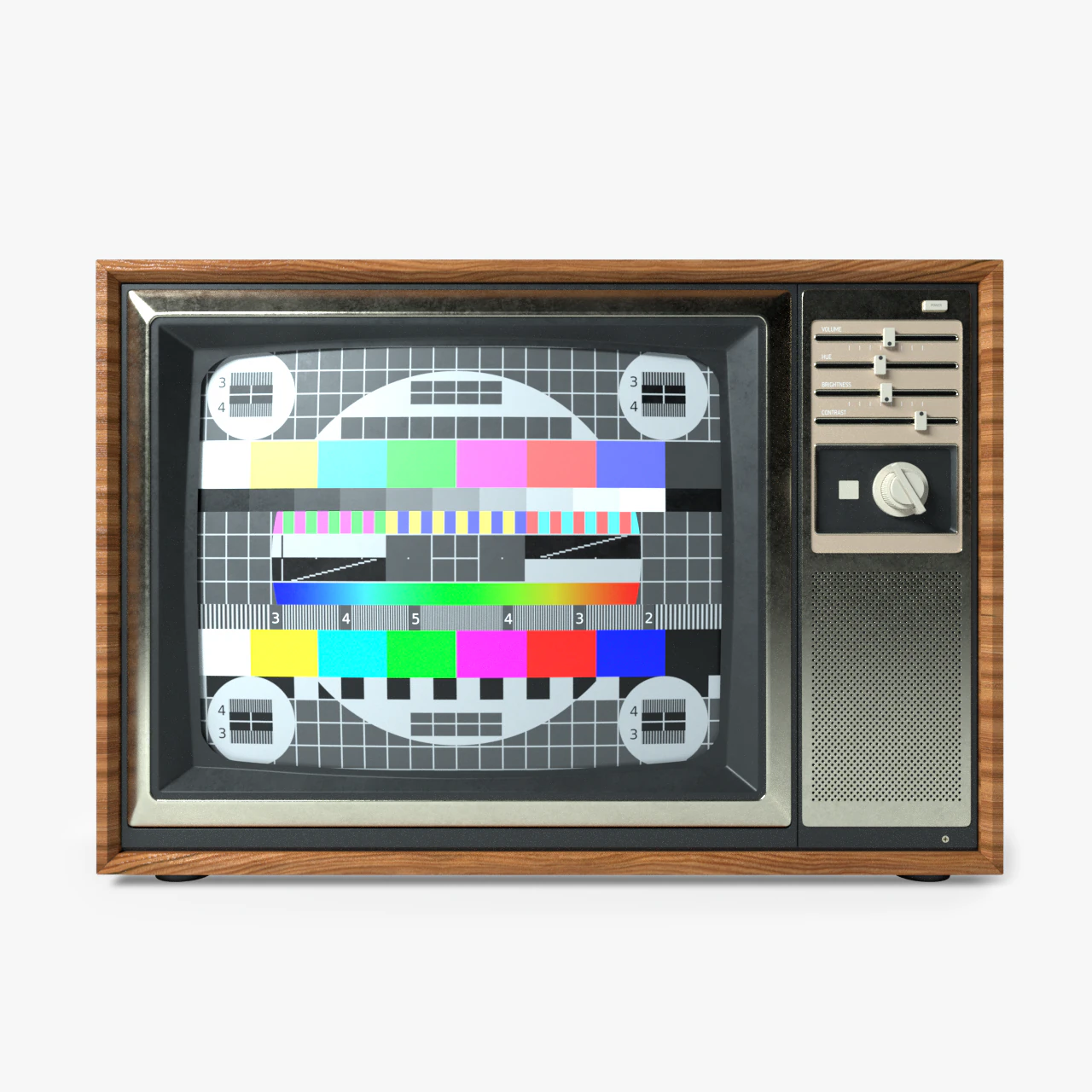 retro tv 3D Model .c4d .max .obj .3ds .fbx .stl .blend 